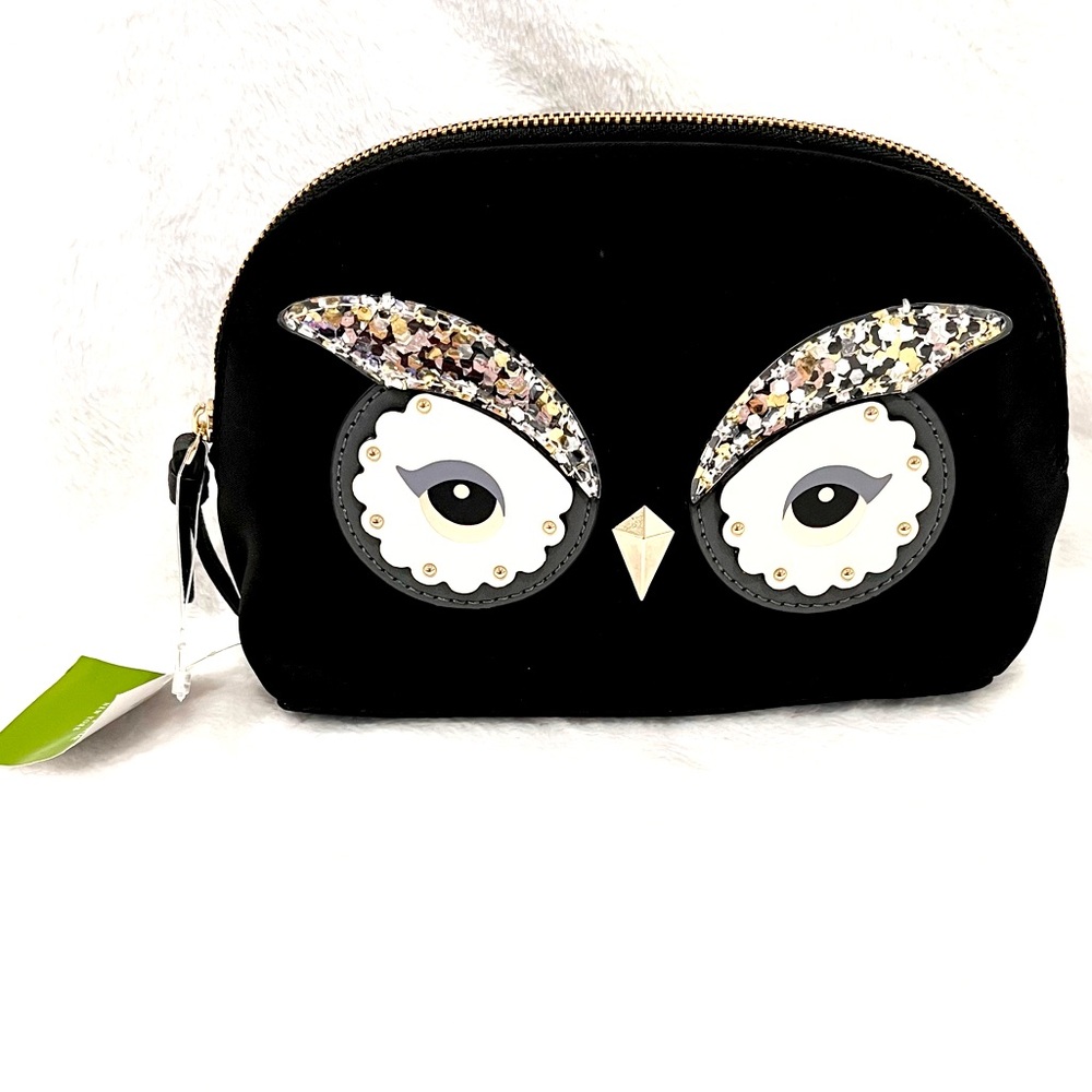 Kate Spade Owl Small Marcy Pouch NWT
